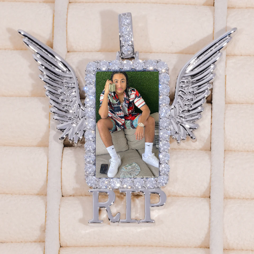 RIP WING 3D CUSTOM PICTURE PENDANT