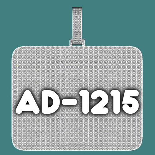 CUSTOM LETTER NECKLACE 3D BIG SQUARE