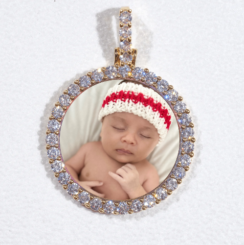 3D CIRCLE CUSTOM PICTURE PENDANT SMALL SIZE