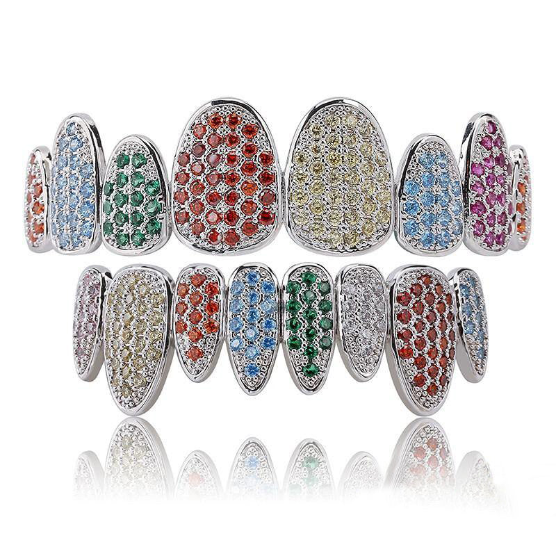 Official Limited 18K Yellow Gold-Plated Micro-inlay AAA CZ Grillz