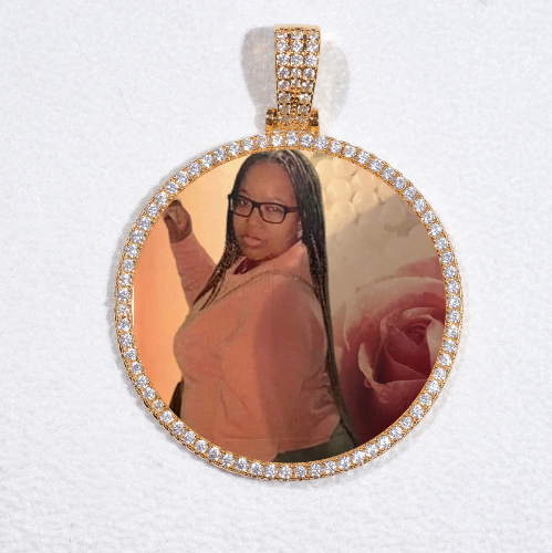 MEDIUM 3D CIRCLE CUSTOM PICTURE PENDANT