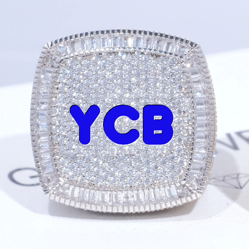 CUSTOM LETTER 3D ICED RING