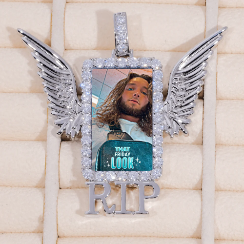 RIP WING 3D CUSTOM PICTURE PENDANT