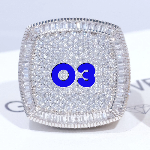CUSTOM LETTER 3D ICED RING