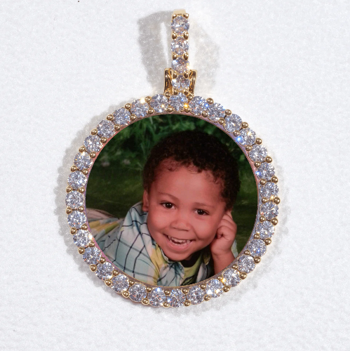 3D CIRCLE CUSTOM PICTURE PENDANT SMALL SIZE