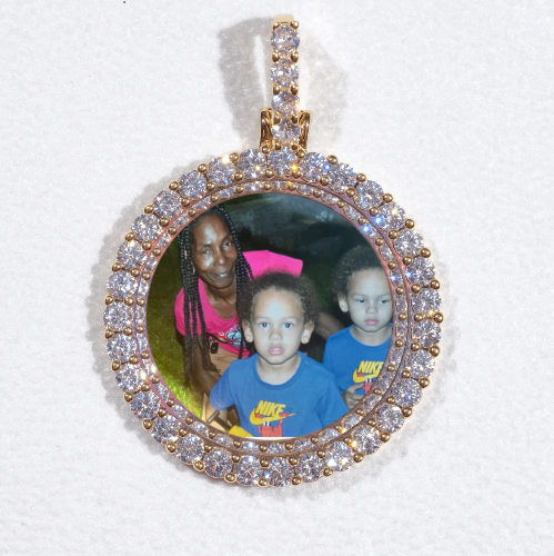 3D CIRCLE CUSTOM PICTURE PENDANT SMALL SIZE