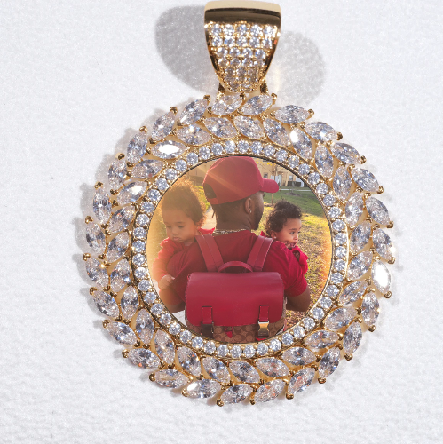 Large 3D Wheat Ear Custom Picture Pendant