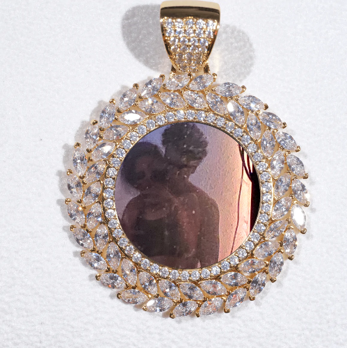 Large 3D Wheat Ear Custom Picture Pendant