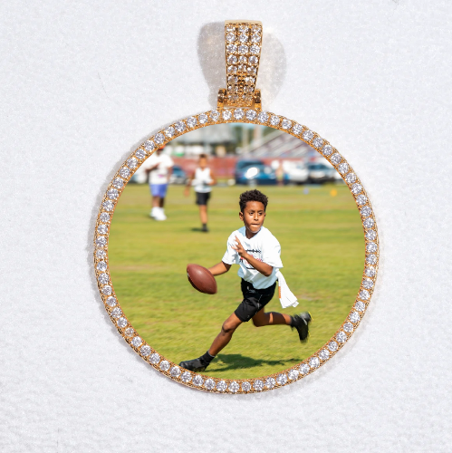 MEDIUM 3D CIRCLE CUSTOM PICTURE PENDANT