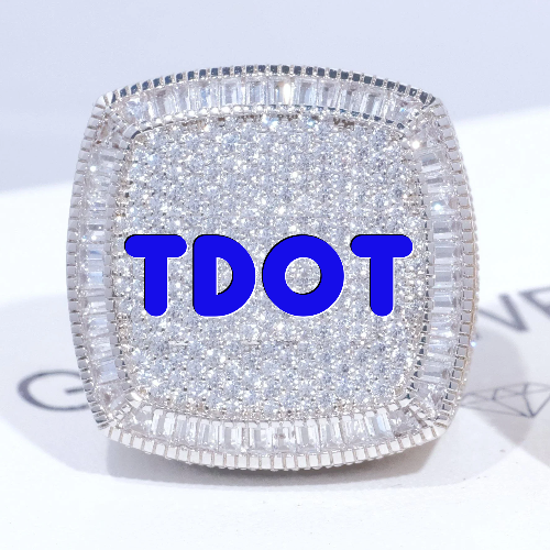 CUSTOM LETTER 3D ICED RING