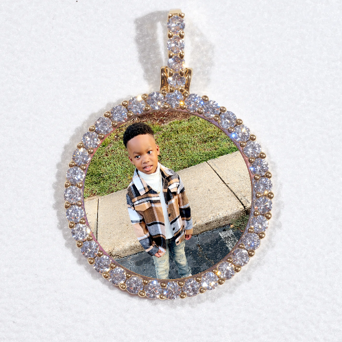 3D CIRCLE CUSTOM PICTURE PENDANT SMALL SIZE
