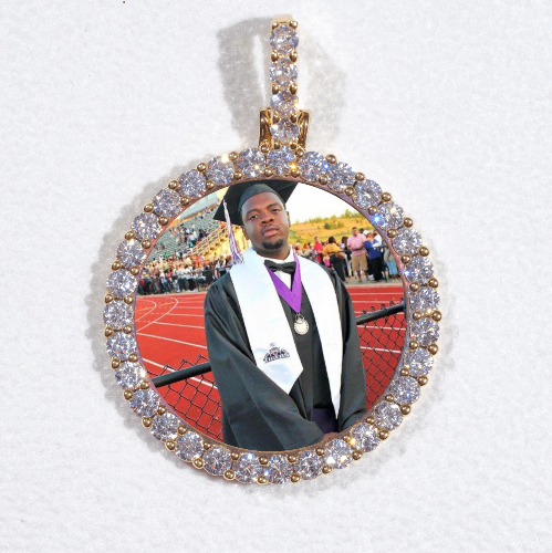 3D CIRCLE CUSTOM PICTURE PENDANT SMALL SIZE
