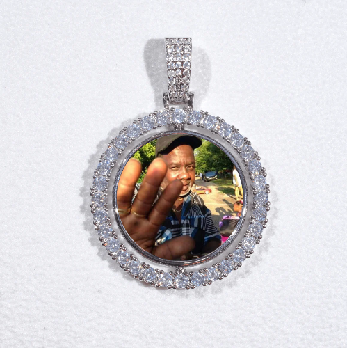 3D Spinning 2-Faced Custom Picture Pendant