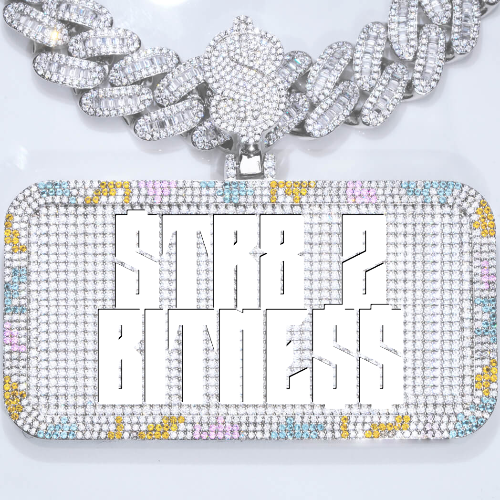 CUSTOM LETTER NECKLACE 3D COLORFUL SQUARE