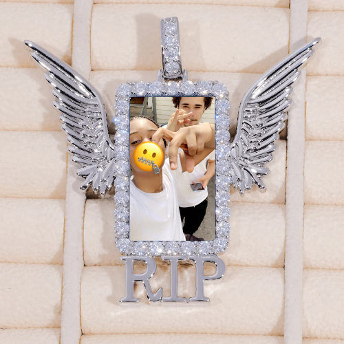 RIP WING 3D CUSTOM PICTURE PENDANT
