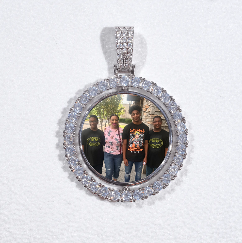 3D Spinning 2-Faced Custom Picture Pendant