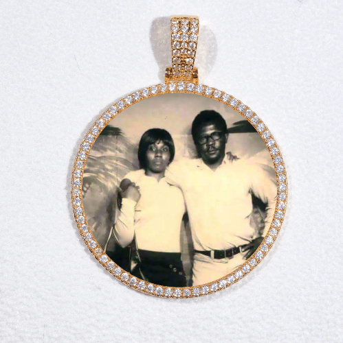 MEDIUM 3D CIRCLE CUSTOM PICTURE PENDANT