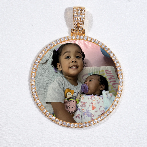 MEDIUM 3D CIRCLE CUSTOM PICTURE PENDANT
