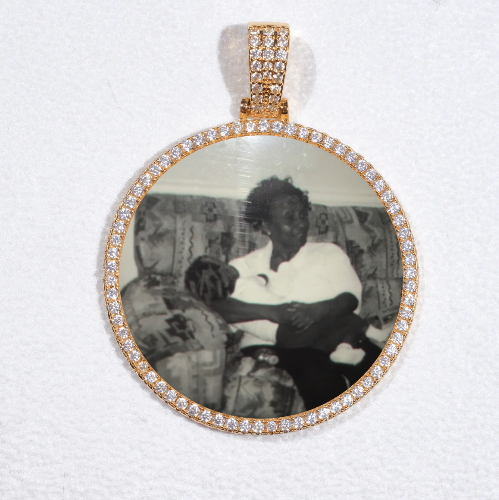 MEDIUM 3D CIRCLE CUSTOM PICTURE PENDANT