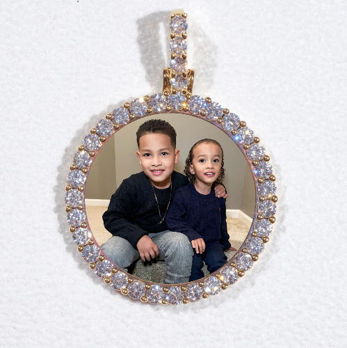 3D CIRCLE CUSTOM PICTURE PENDANT SMALL SIZE