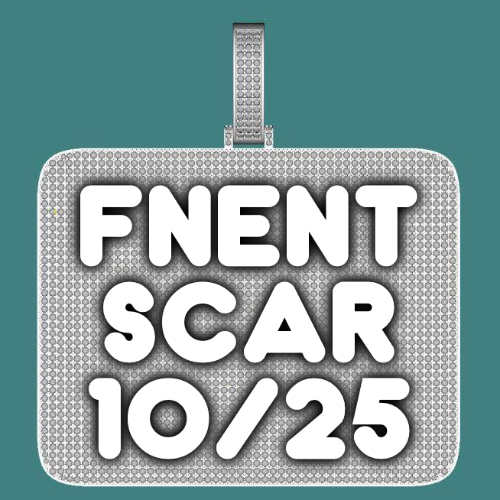CUSTOM LETTER NECKLACE 3D BIG SQUARE