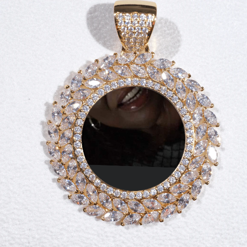 Large 3D Wheat Ear Custom Picture Pendant