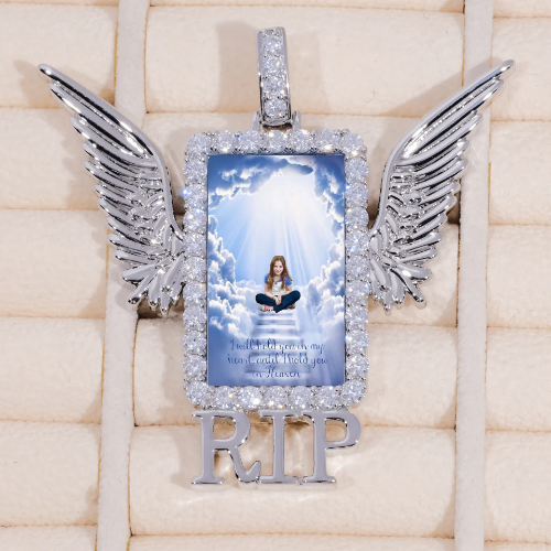 RIP WING 3D CUSTOM PICTURE PENDANT