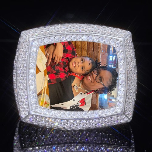 3D CUSTOM PICTURE ICED RING