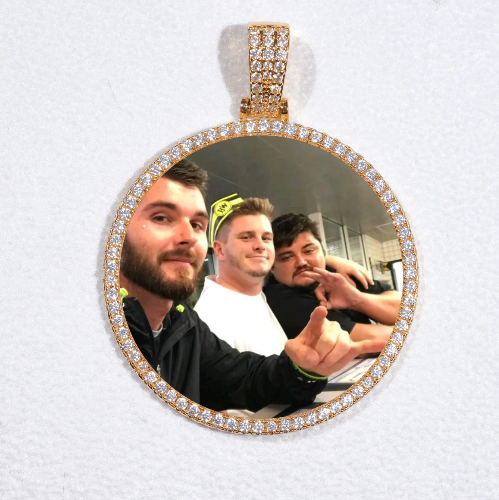 MEDIUM 3D CIRCLE CUSTOM PICTURE PENDANT