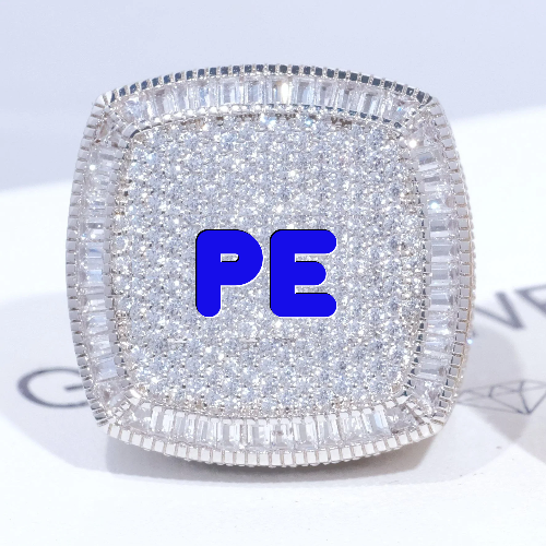 CUSTOM LETTER 3D ICED RING