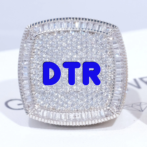 CUSTOM LETTER 3D ICED RING