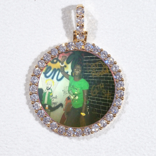 3D CIRCLE CUSTOM PICTURE PENDANT SMALL SIZE