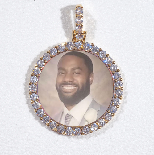 3D CIRCLE CUSTOM PICTURE PENDANT SMALL SIZE