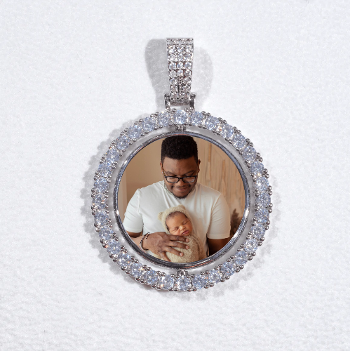 3D Spinning 2-Faced Custom Picture Pendant