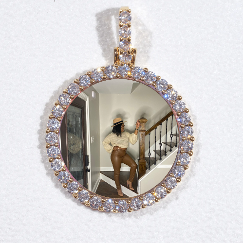 3D CIRCLE CUSTOM PICTURE PENDANT SMALL SIZE