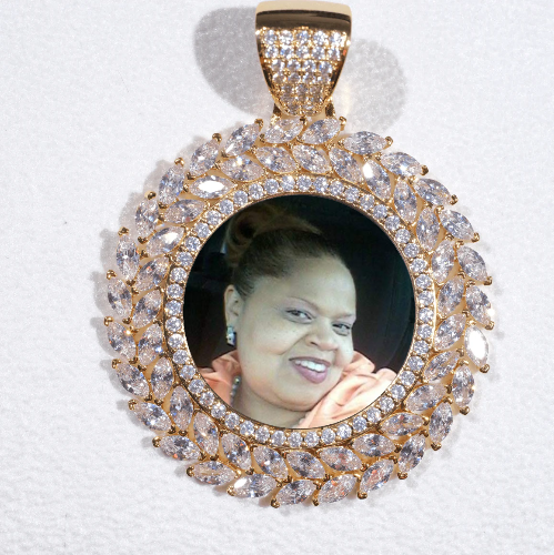 Large 3D Wheat Ear Custom Picture Pendant