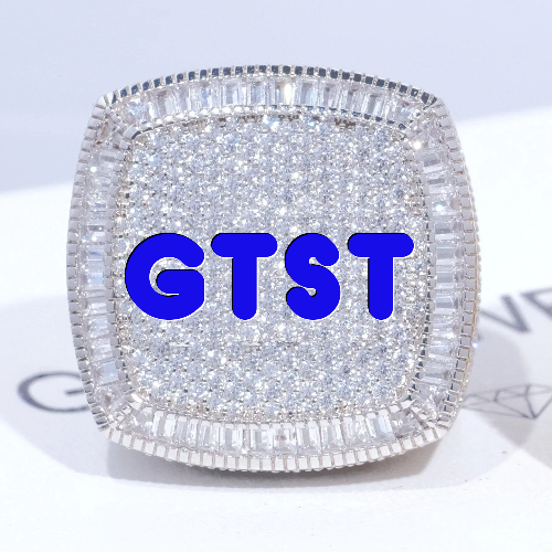 CUSTOM LETTER 3D ICED RING