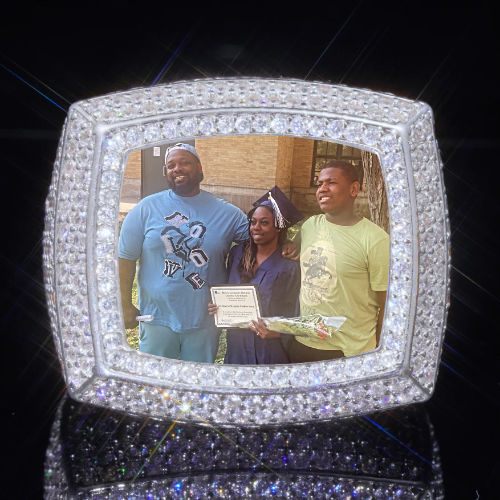 3D CUSTOM PICTURE ICED RING