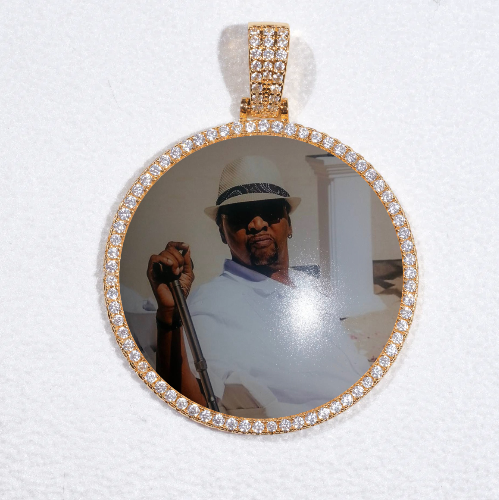 MEDIUM 3D CIRCLE CUSTOM PICTURE PENDANT