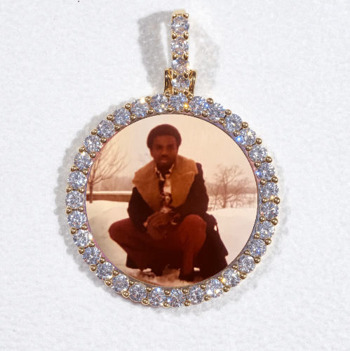 3D CIRCLE CUSTOM PICTURE PENDANT SMALL SIZE
