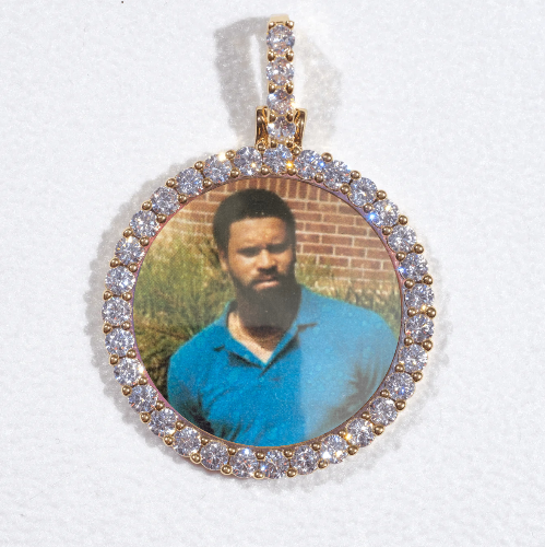 3D CIRCLE CUSTOM PICTURE PENDANT SMALL SIZE