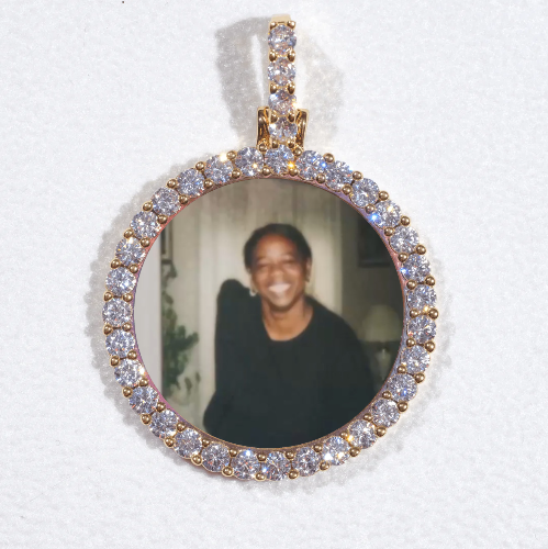 3D CIRCLE CUSTOM PICTURE PENDANT SMALL SIZE