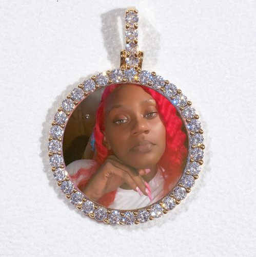 3D CIRCLE CUSTOM PICTURE PENDANT SMALL SIZE