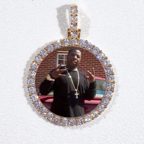 3D CIRCLE CUSTOM PICTURE PENDANT SMALL SIZE