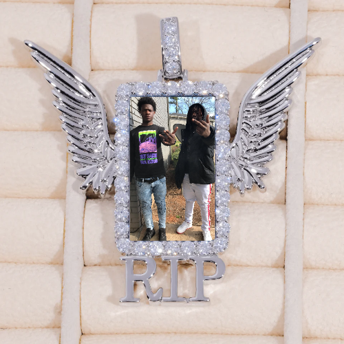 RIP WING 3D CUSTOM PICTURE PENDANT