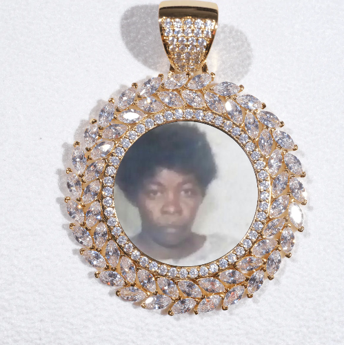 Large 3D Wheat Ear Custom Picture Pendant