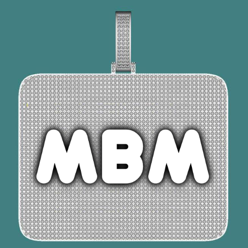 CUSTOM LETTER NECKLACE 3D BIG SQUARE