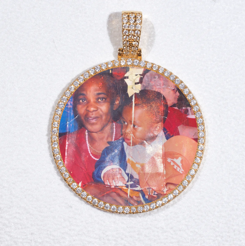 MEDIUM 3D CIRCLE CUSTOM PICTURE PENDANT
