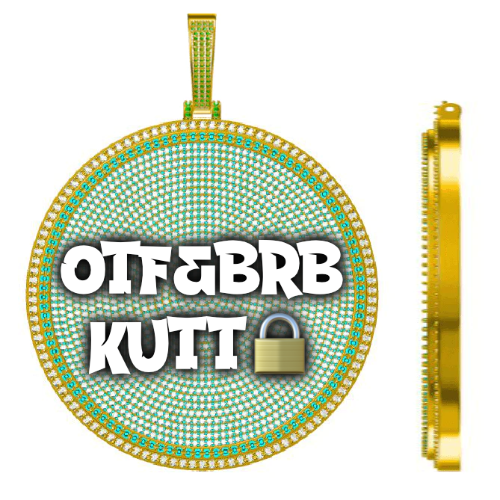 CUSTOM LETTER NECKLACE 3D BIG DISC