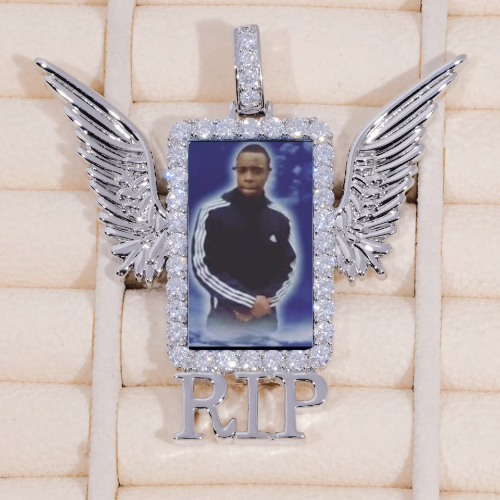 RIP WING 3D CUSTOM PICTURE PENDANT